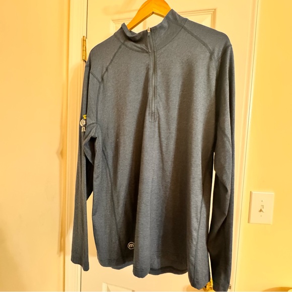 Travis Mathew Other - Travis Mathew Mens Blue 1/4 Zip Long Sleeve Embroidered Corona Hard Seltzer XL